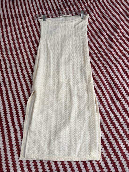 SHEIN Dresses & Skirts - SHEIN Strapless Cream Textured Maxi Dress